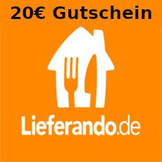 20€ Lieferando Gutschein - Lieferando - Andere Gutscheine